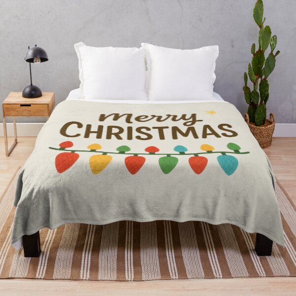 Item preview, Merry Christmas Hand-Lettered Zigzag Lights Design designed and sold by annenambiro.