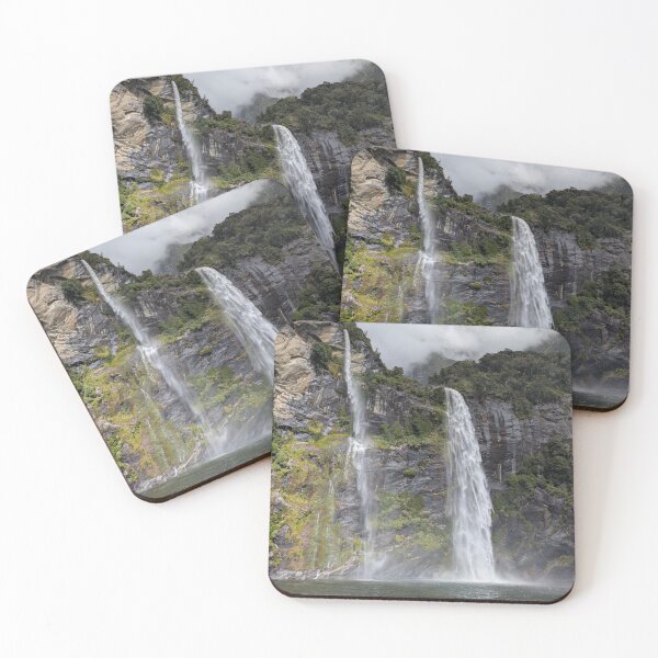 Item preview, Fiordland’s Twin Waterfalls New Zealand designed and sold by Photogenic Snap.