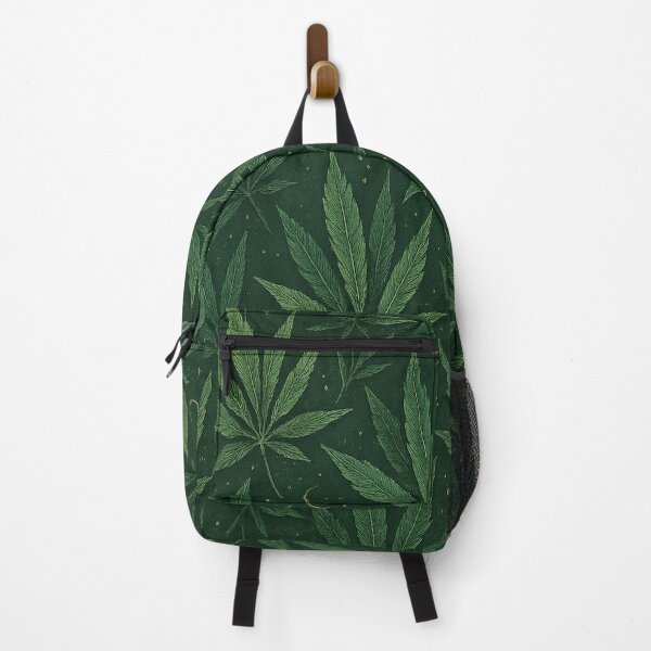 Item preview, Zaino Foglie di Canapa - Pattern Botanico designed and sold by Calizzo Store.