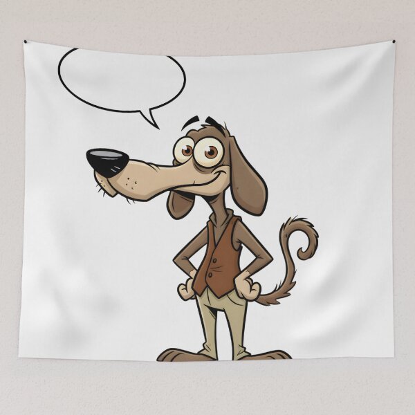 Item preview, Funny Cartoon Dog with Speech Bubble – Customizable Meme Design designed and sold by YASS@.