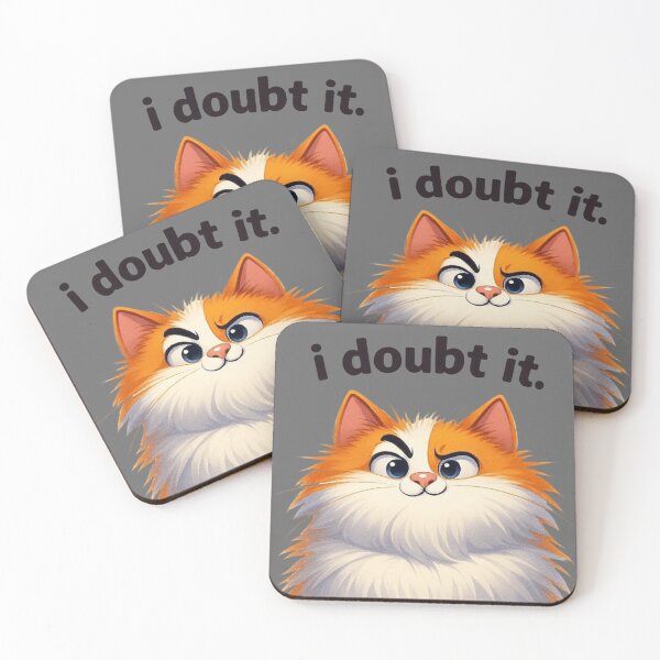 Item preview, I Doubt It - Skeptical Cat Cartoon designed and sold by MiLaKK.