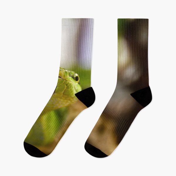 Item preview, The Kiss of the Green Snake – A Look into Both Eyes / Swiss Artwork Photography designed and sold by Raphael Wolf.