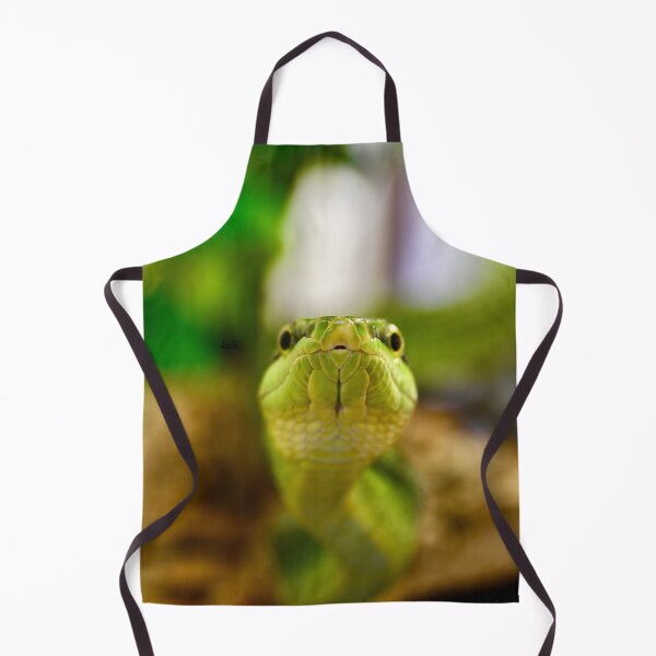 Item preview, The Kiss of the Green Snake – A Look into Both Eyes / Swiss Artwork Photography designed and sold by Raphael Wolf.