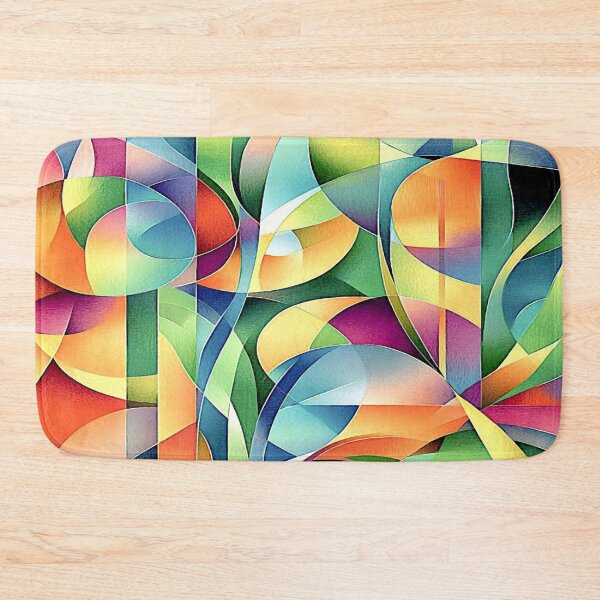 Item preview, Abstract Shapes in Rainbow Colors designed and sold by ViaARTfactory.
