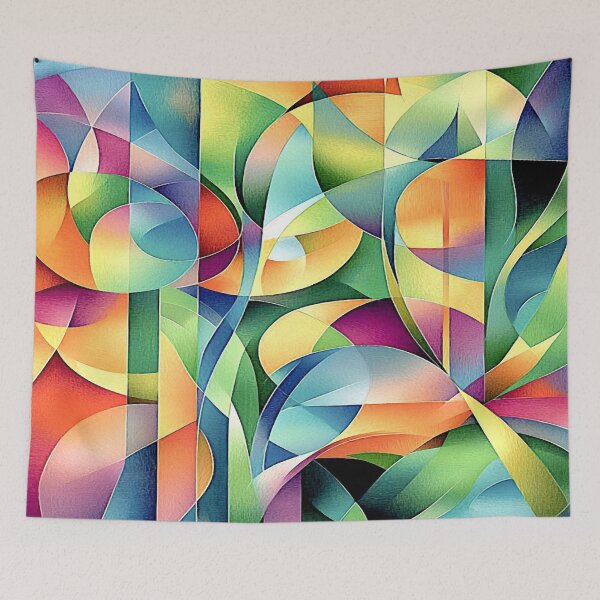 Item preview, Abstract Shapes in Rainbow Colors designed and sold by ViaARTfactory.