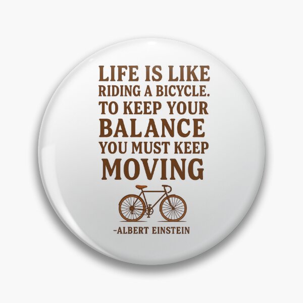 Item preview, Life Is Like Riding a Bicycle – Vintage Motivational Quote Design designed and sold by JA-1994.