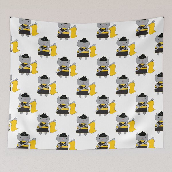 Item preview, Color Guard Cat Black and Yellow Gold designed and sold by ValeriesGallery.