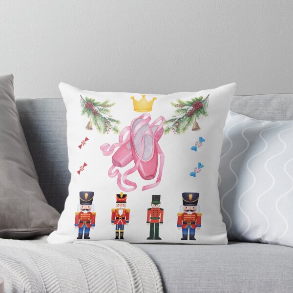 Item preview, Nutcracker Pattern • Cute Christmas Ballet Design • Peppermint & Toy Soldier Holiday Art designed and sold by Kovrika.