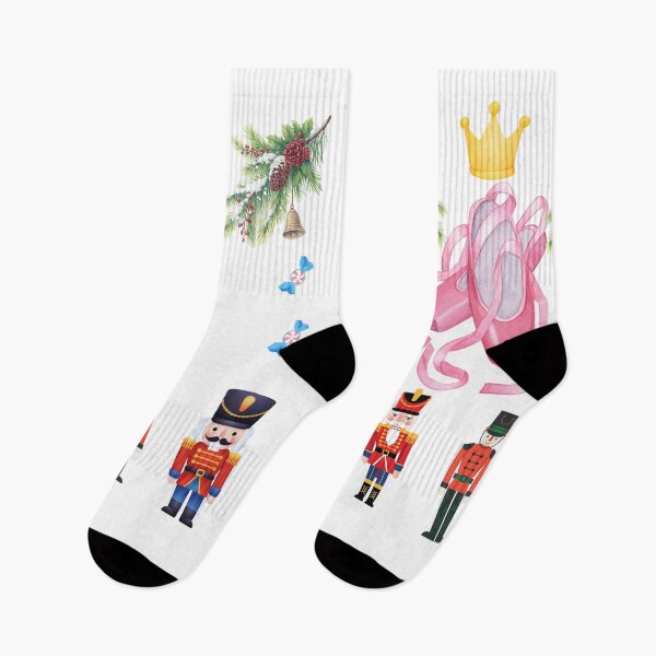 Item preview, Nutcracker Pattern • Cute Christmas Ballet Design • Peppermint & Toy Soldier Holiday Art designed and sold by Kovrika.