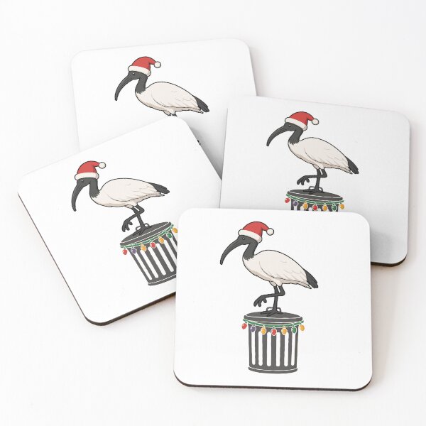 Item preview, Funny Australian Ibis Christmas – Festive Bin Chicken Santa Hat | Cute Aussie Holiday Bird Gift designed and sold by BrainBubbleArt.