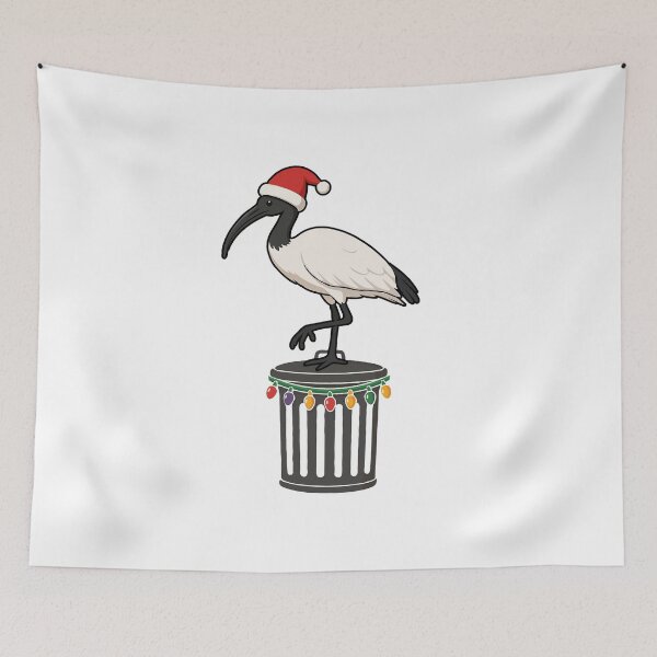 Item preview, Funny Australian Ibis Christmas – Festive Bin Chicken Santa Hat | Cute Aussie Holiday Bird Gift designed and sold by BrainBubbleArt.