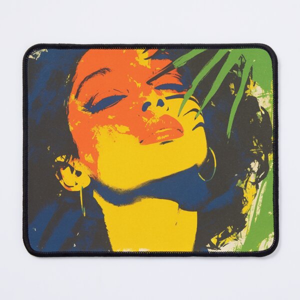 Item preview, Tropical Muse - Bold Pop Black Woman Portrait designed and sold by trajeado14.