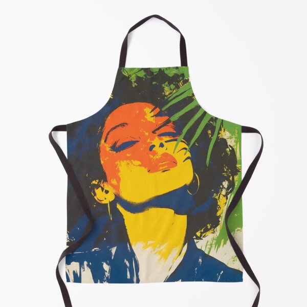 Item preview, Tropical Muse - Bold Pop Black Woman Portrait designed and sold by trajeado14.