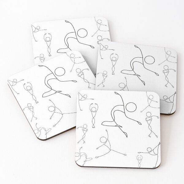 Item preview, Ballerina Stick Figures in Motion Collage designed and sold by VikstraG.