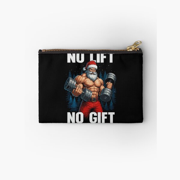 Item preview, Bodybuilder Santa “No Lift No Gift” – Funny Fitness Christmas Gym Motivation, Muscular Santa Claus Weightlifting Holiday Design designed and sold by BrainBubbleArt.