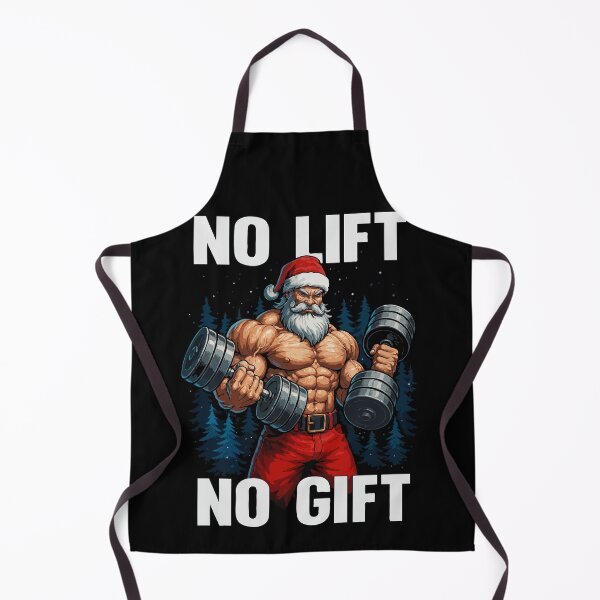 Item preview, Bodybuilder Santa “No Lift No Gift” – Funny Fitness Christmas Gym Motivation, Muscular Santa Claus Weightlifting Holiday Design designed and sold by BrainBubbleArt.