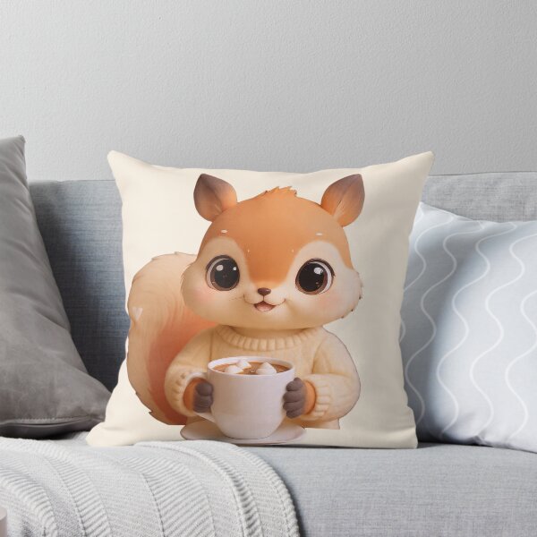 Item preview, Niko the Cozy Hot Cocoa Squirrel – Cute Companions designed and sold by Cute-Companions.
