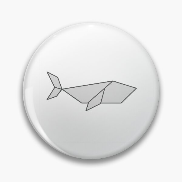 Item preview, Minimal Origami Whale Vector designed and sold by Le Grand Requin.