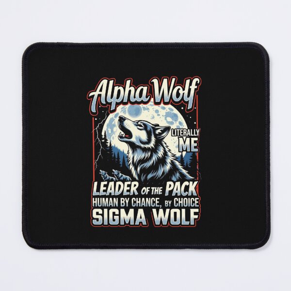 Item preview, Alpha Wolf Leader of the Pack | Motivational Animal T-Shirt | Sigma Wolf Meme designed and sold by GeniePixel.
