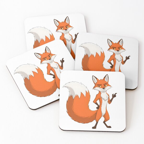 Item preview, Cunning Cartoon Fox Mascot – Sly and Charismatic Character designed and sold by YASS@.