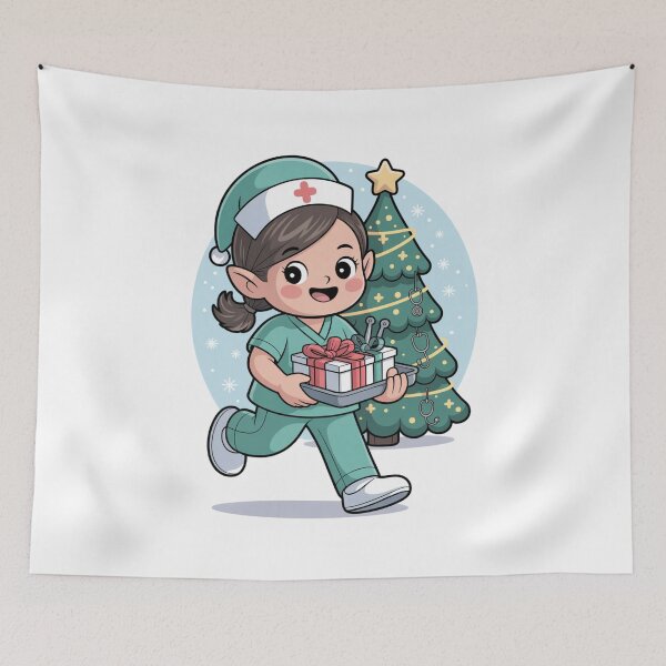 Item preview,  Santa’s Little Scrub Helper designed and sold by McVrax.