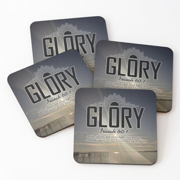 Item preview, Isaiah 60:1 GLORY Christian Moonlight Art – “Arise, Shine” Inspirational Bible Verse Design designed and sold by Alaska Magick.