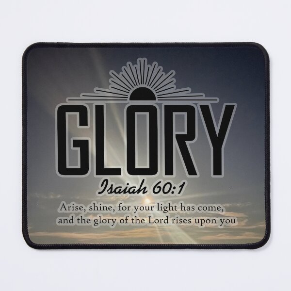 Item preview, Isaiah 60:1 GLORY Christian Moonlight Art – “Arise, Shine” Inspirational Bible Verse Design designed and sold by Alaska Magick.