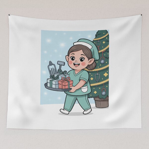 Item preview, Copy of Santa’s Little Scrub Helper designed and sold by McVrax.