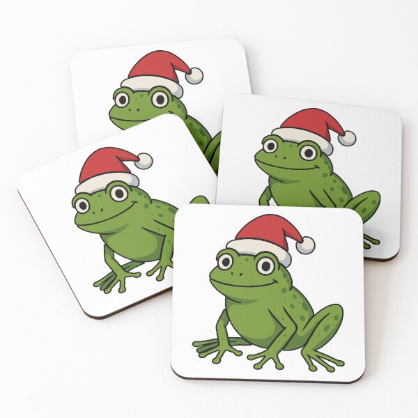 Item preview, Cute Santa Frog Christmas Design – Adorable Holiday Amphibian Cartoon | Funny Festive Frog Lover Gift designed and sold by BrainBubbleArt.