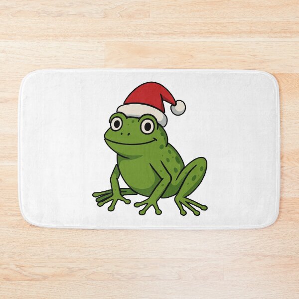Item preview, Cute Santa Frog Christmas Design – Adorable Holiday Amphibian Cartoon | Funny Festive Frog Lover Gift designed and sold by BrainBubbleArt.