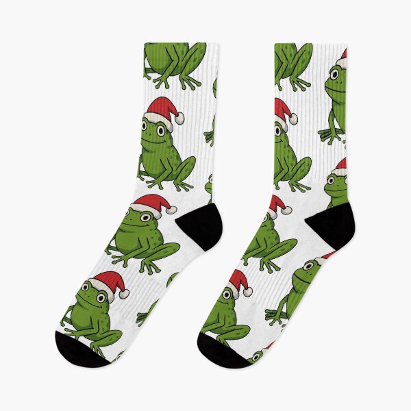 Item preview, Cute Santa Frog Christmas Design – Adorable Holiday Amphibian Cartoon | Funny Festive Frog Lover Gift designed and sold by BrainBubbleArt.