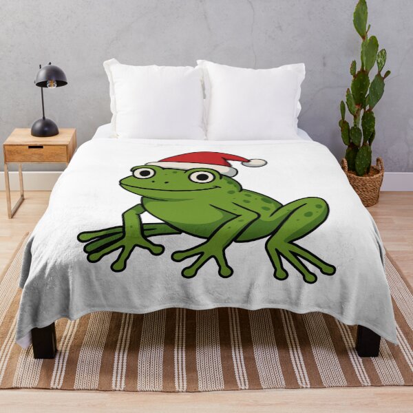 Item preview, Cute Santa Frog Christmas Design – Adorable Holiday Amphibian Cartoon | Funny Festive Frog Lover Gift designed and sold by BrainBubbleArt.