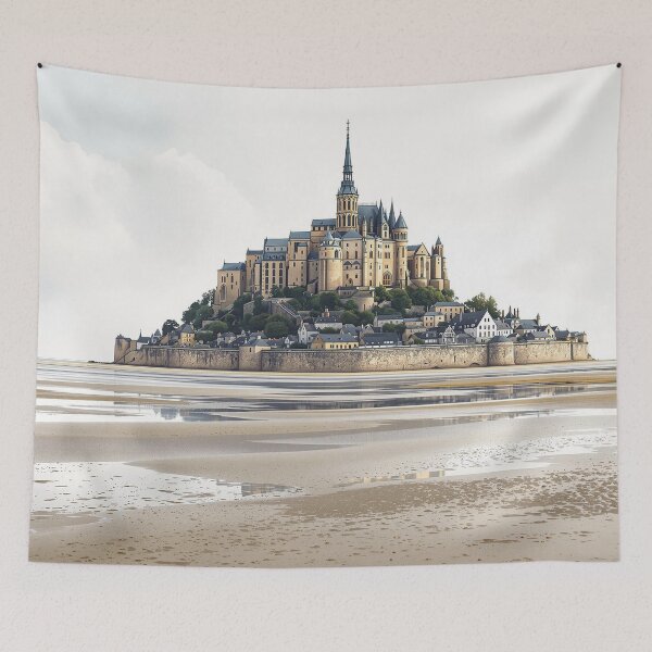 Item preview, Low tide, Mont Saint Michel Bay (English Channel - Normandy) designed and sold by jefboutique6150.