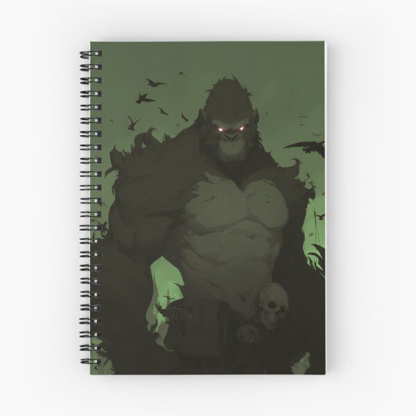 Item preview, Dark Colossal Ape Titan – Mythic Jungle Monster Illustration designed and sold by Skolyak.