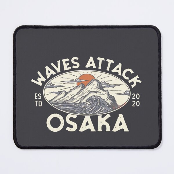 Item preview, Waves Attack Osaka Japan Design designed and sold by Oniyasha.