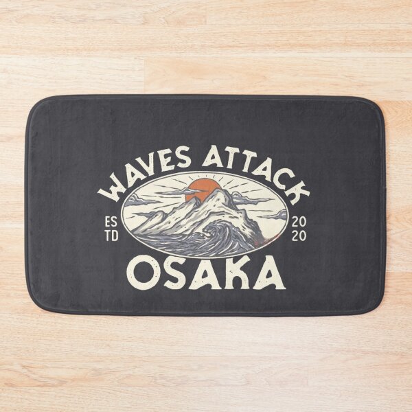 Item preview, Waves Attack Osaka Japan Design designed and sold by Oniyasha.