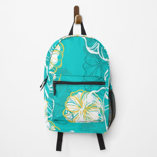 Item preview, Mod Turquoise Blue Floral designed and sold by RetroMaggie.