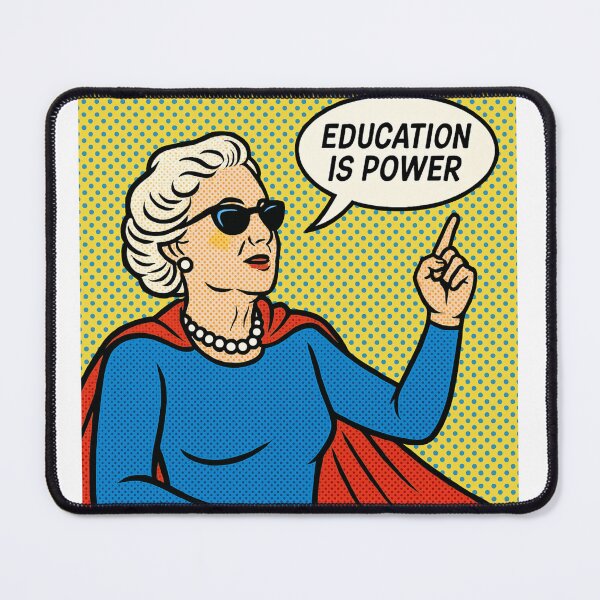 Item preview, Montessori Pop Art — Education Is Power designed and sold by MforMontessori.