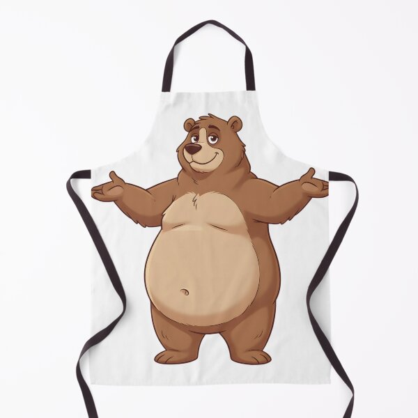 Item preview, Friendly Big Bear Hug Cartoon Mascot – Welcoming Grizzly Character designed and sold by YASS@.