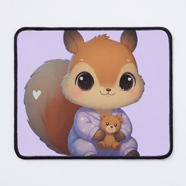 Item preview, Niko the Pajama Squirrel with Teddy – Cute Companions designed and sold by Cute-Companions.