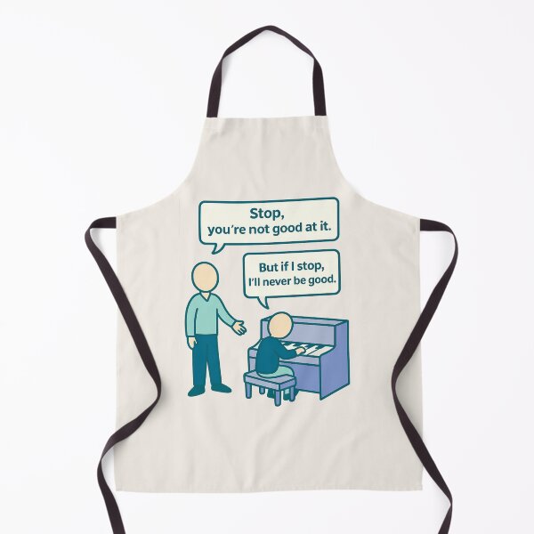 Item preview, Never Stop Improving – Motivational Piano Practice Illustration designed and sold by GraphicEX.