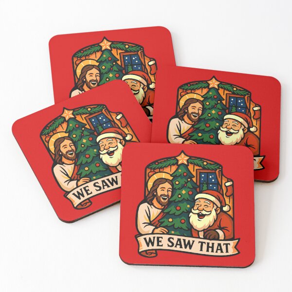 Item preview, We Saw That Jesus Santa Claus Christmas Tree designed and sold by plushism.