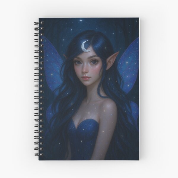 Item preview, Hada de la luz de la luna – Retrato de fantasía nocturna encantada designed and sold by Esperidi.