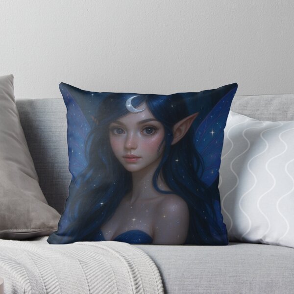 Item preview, Hada de la luz de la luna – Retrato de fantasía nocturna encantada designed and sold by Esperidi.