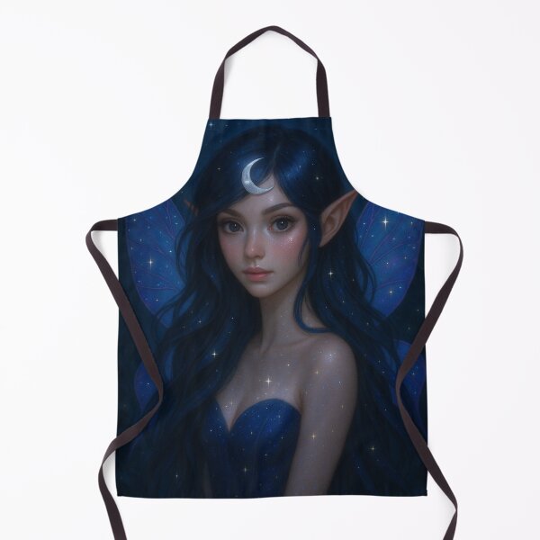 Item preview, Moonlight Fairy – Enchanted Night Fantasy Portrait" designed and sold by Esperidi.