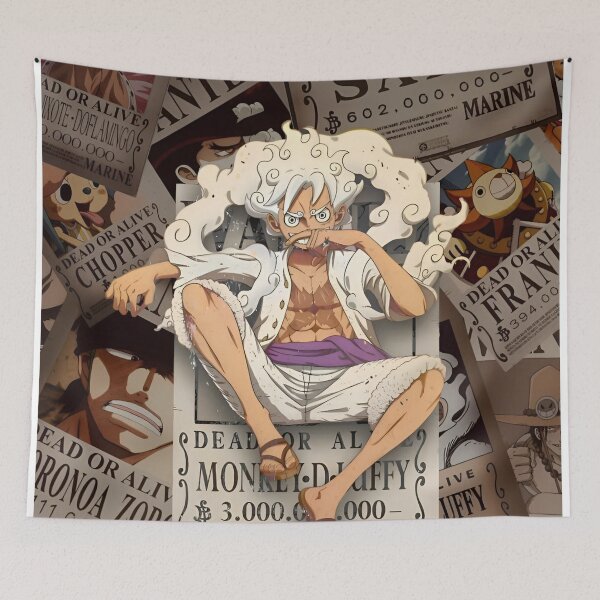 Item preview, Epic Anime Bounty Collage – White-Haired Hero Poster Design designed and sold by Dyan4.