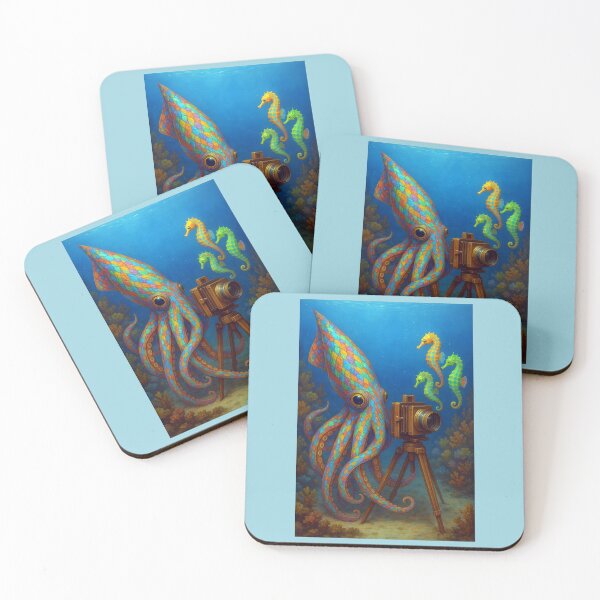 Item preview, Colorful Squid Photographer designed and sold by Tridentulus.