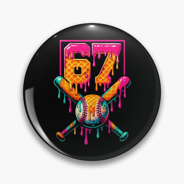 Item preview, Funny Six Seven 67 meme Baseball designed and sold by AdelinaPi.