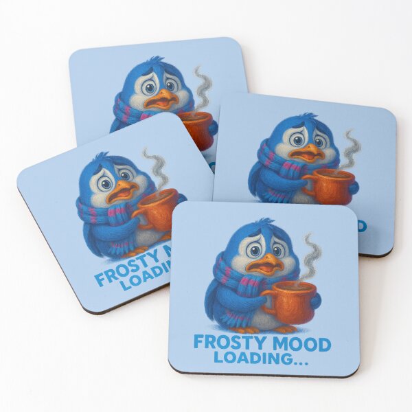 Item preview, Frosty Mood Penguin Coffee Art designed and sold by Liv Solara.
