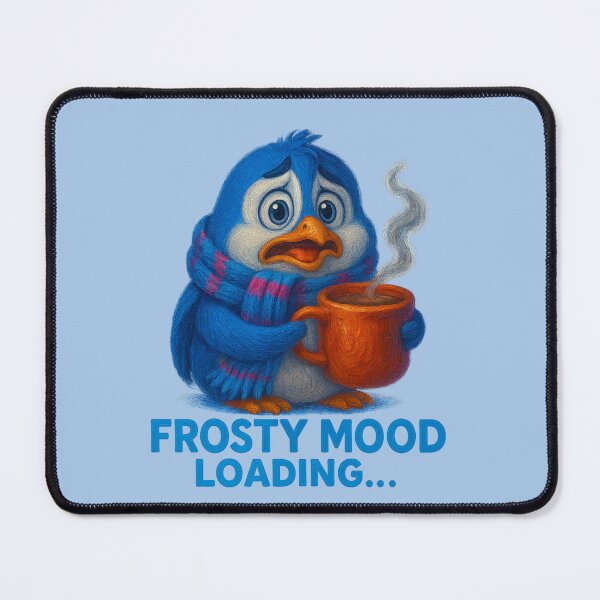 Item preview, Frosty Mood Penguin Coffee Art designed and sold by Liv Solara.
